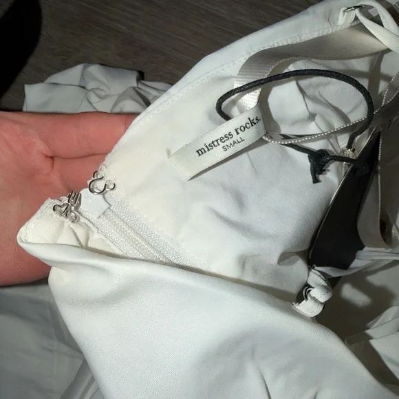 Mistress Rocks White Ruffle top - Picture 10 of 15